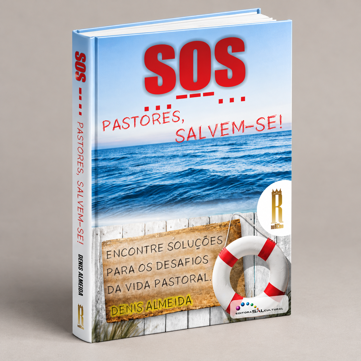 Mockup do livro SOS — Pastores, Salvem-se!